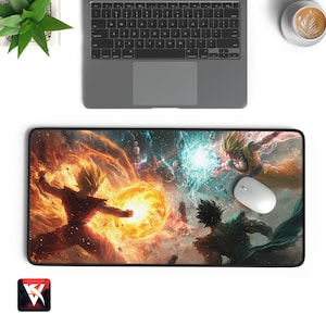 Epic Goku Super Saiyan Battle Mouse Pad | Dragon Ball Z Anime Desk Mat