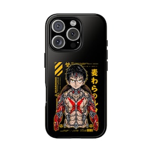 One Piece Anime Tough Case for iPhone, Unique Phone Cover for iPhone 16, 15, 14 Pro Max, Samsung S25, S24, S23 Ultra, Google Pixel 9, 8, 7