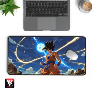 Goku Anime Mouse Pad | Power-Up Desk Mat for Dragon Ball Fans | Anime Gaming Mat Gift for Otaku