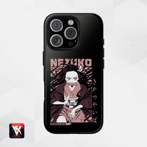 Nezuko Demon Slayer Anime Art | Unique Phone Cover for iPhone 16, 15, 14 Pro Max, Samsung S25, S24, S23 Ultra, Google Pixel 9, 8, 7