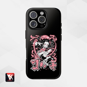 Nezuko Kamado Demon Form | Unique Phone Cover for iPhone 16, 15, 14 Pro Max, Samsung S25, S24, S23 Ultra, Google Pixel 9, 8, 7