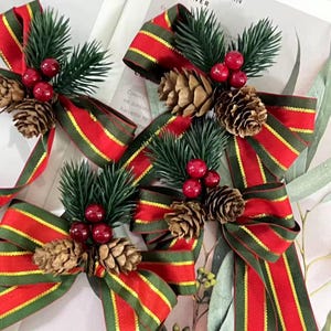 Ribbon Bow  Christmas Edition | Ribbon | Christmas Ribbon | Christmas Decoration l Gift ribbon