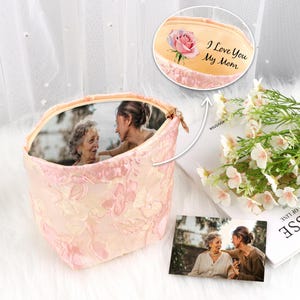 Personalized Wedding Purse Gift, Photo Lining Purse, Mother of the Bride/Groom Wedding Gifts, Custom Photo Clutch, Personalized Clutch Gift