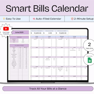 Ultimate Billing Spreadsheet Google Sheets Budget Automated Bill Spreadsheet Beginner Budget Financial Planner Google Bill Organizer