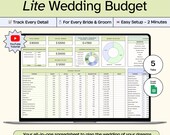 Wedding Budget Planner Google Sheets Honeymoon Budget Spreadsheet Wedding Expense Tracker Wedding Payment Tracker Wedding Finance Template