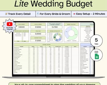 Wedding Budget Planner Google Sheets Honeymoon Budget Spreadsheet Wedding Expense Tracker Wedding Payment Tracker Wedding Finance Template