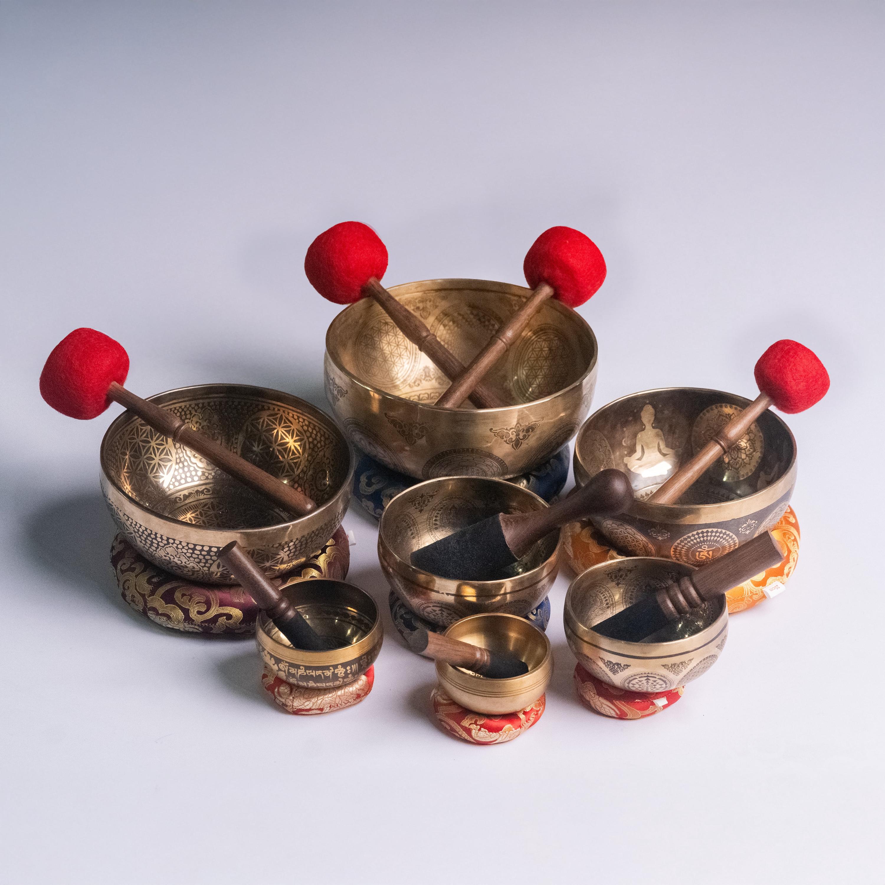 100% Authentic | Tibetan Singing Bowl | Hand Beaten from Nepal – 7 Chakra Healing Meditation Sound Bowl for Yoga & Mindfulness Gift
