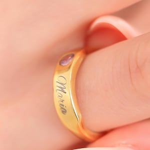 Custom Birthstone Ring-Birthstone Ring Gold-Personalized Birthstone Ring-Dainty Birthstone Ring-Rings for Women-Gift for Her-Christmas Gift