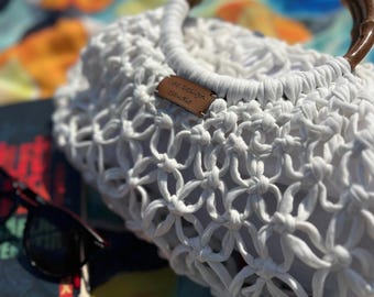 Boho Macrame Market Bag Pattern – Beginner DIY Tote (PDF + Video Tutorial