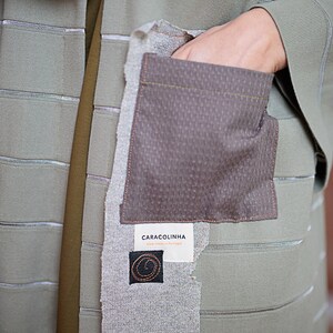 Elegant Handmade Long Coat Kimono Duster with Exclusive Design Elements image 7