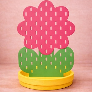 3D‑Printed Flower Pegboard Organiser – Compatible with IKEA Skådis System