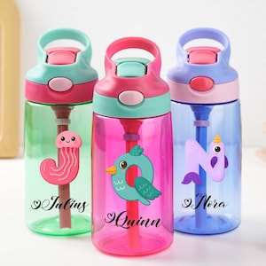 Personalized Kids Water Bottle with Name: BPA-Free, 400ml