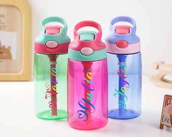 Botellas de agua personalizadas para niños, regalos para fiestas infantiles, vasos deportivos para niños