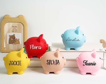 Salvadanaio personalizzato con nome, salvadanaio personalizzato per bambini o bambine, regalo di compleanno per bambini, decorazione per la cameretta dei bambini, regalo per bambini, regalo per ragazzi
