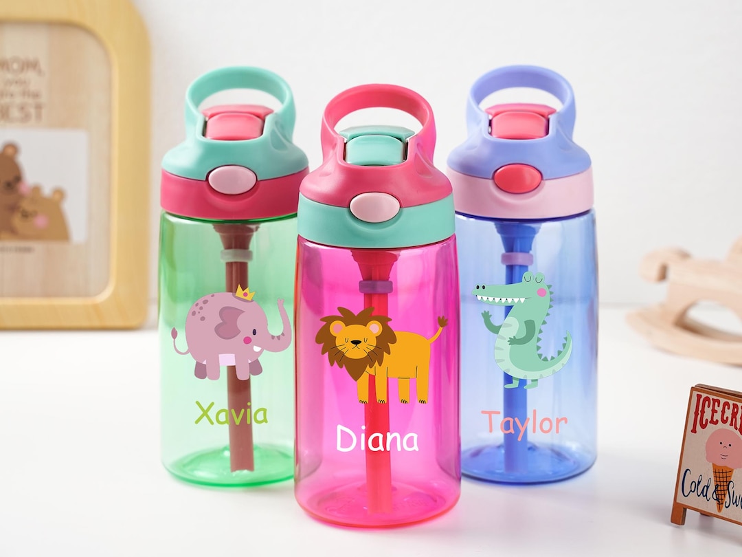Personalized Kids Name Cup, Kids Water Bottles, School Water Bottle ...