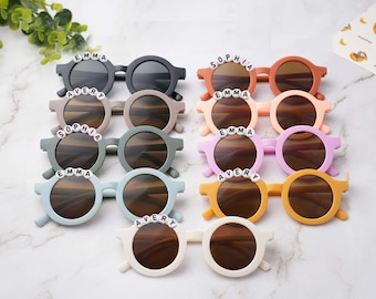 Gafas de sol personalizadas para niños pequeños: regalo infantil con margaritas