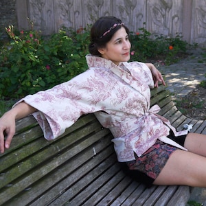 PDF PATTERN short kimono jacket no-waste project