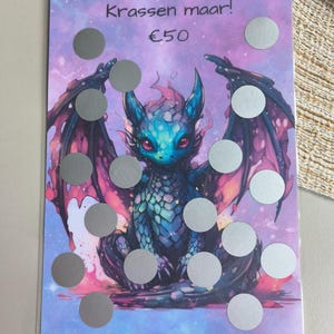 Kraskaart draak a5