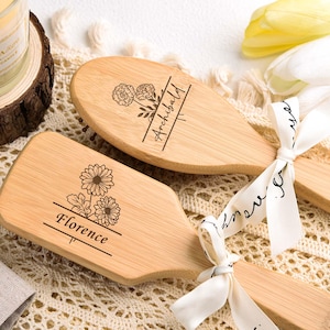 Bridesmaid Wood Combs Personalized,Custom Name Airbag Comb,Bridesmaid Proposal,Wedding Party Gift,Bridesmaid Carving Combs,Anniversary Gifts