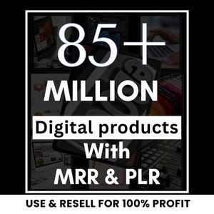 85 Millionen+ Ultimatives PLR MRR Bundle Ideal fürPassives Einkommen | Plr Herr Digitale Produkte | Master Weiterverkaufsrechte | Alle unsere PLR Digital Produkte