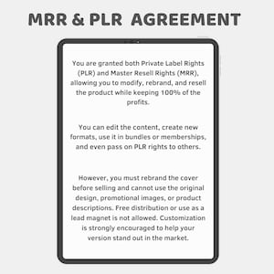 MRR & PLR