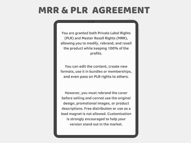 MRR & PLR