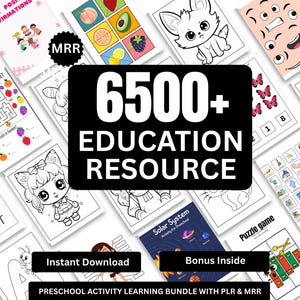 Paket für Kinder-Lernen und Klassenzimmer-Aktivitäten, Arbeitsblätter für Lehrer Eltern für Kinder, DFY Digital Produktpaket, PLR MRR Master Weiterverkaufsrechte.