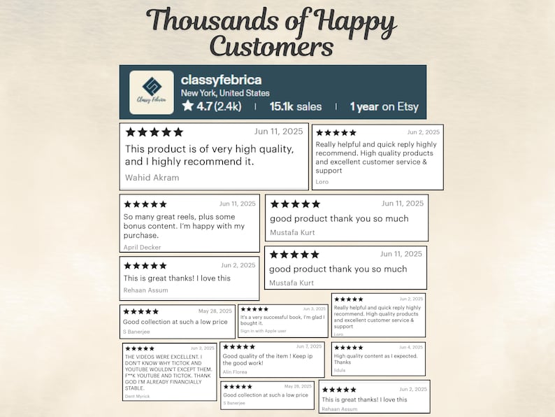 Hapyy customers of Classyfebrica