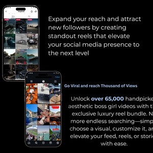 65,000 luxury lifestyle reels With MRR