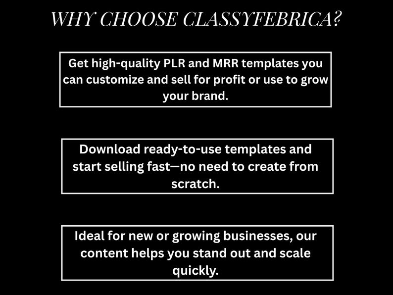 Why Choose ClassyFebrica