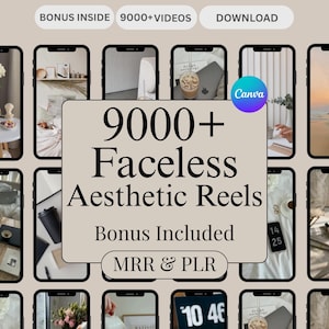 9000+ Faceless Aesthetic Reels Bundle