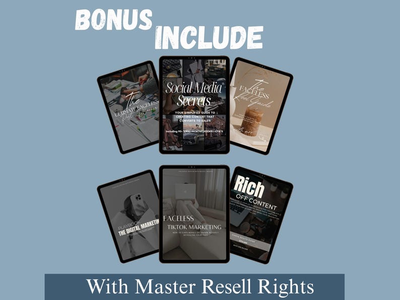 Bonus of PLR ebooks