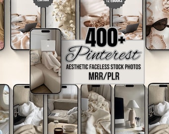 Bundel met 400+ esthetische anonieme stockfoto's | Inhoudsbank Instagram-rollen | PLR + MRR | Master-doorverkooprechten | Digitale-marketingkluis