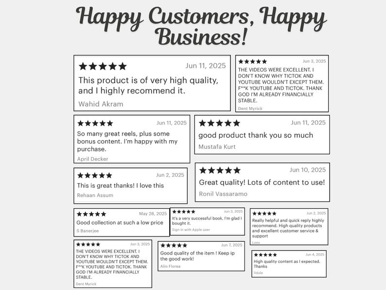 Happy customer Happy Business