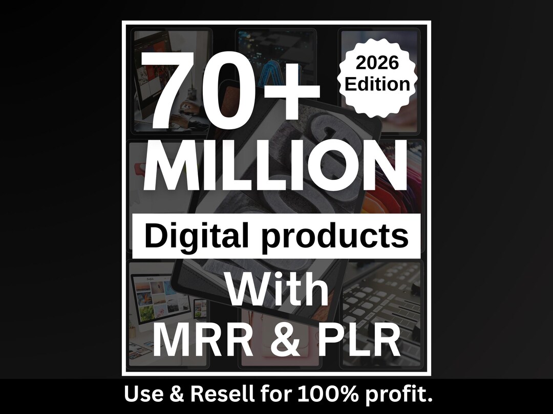 Buy 70 Million+ PLR MRR Digital Products Bundle | Passive Income ...