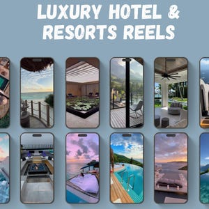 Luxury Hotels and resorts reels with MRR & PLR