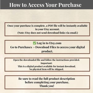 How to Access your purcahse from etsy