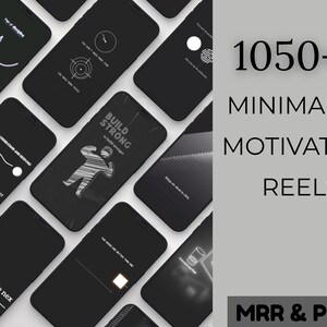 1050+ minimalist motivation Reels