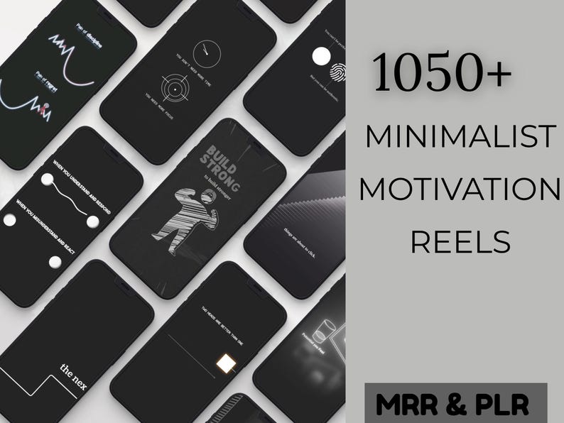 1050+ minimalist motivation Reels