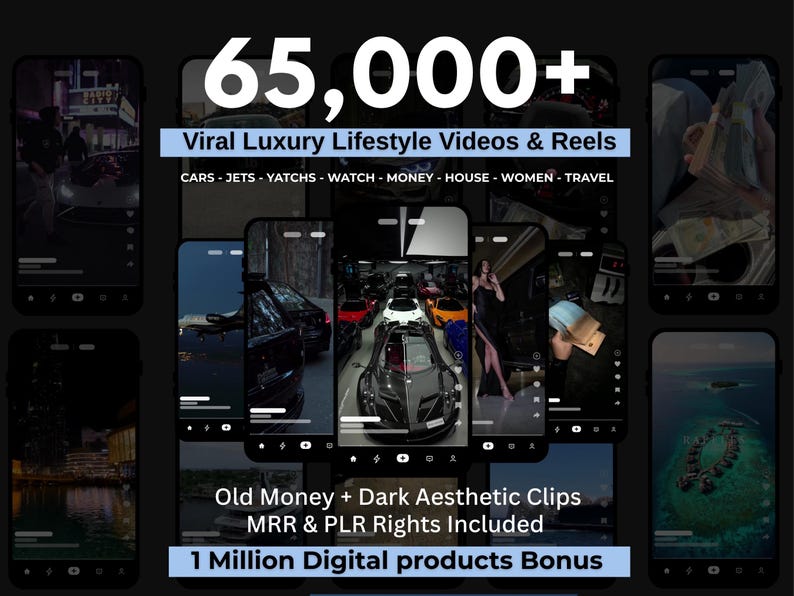 65.000+ Viral Luxury Rich Lifestyle Videos Reels