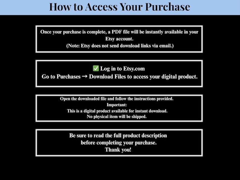 How to Access your Purchase