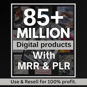85 Millionen+ Ultimatives PLR MRR Bundle Ideal fürPassives Einkommen | Plr Herr Digitale Produkte | Master Weiterverkaufsrechte | Alle unsere PLR Digital Produkte