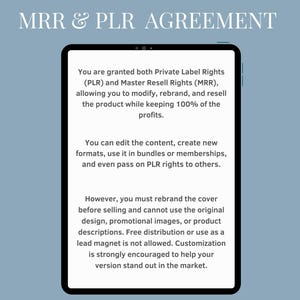 MRR & PLR Agreement
