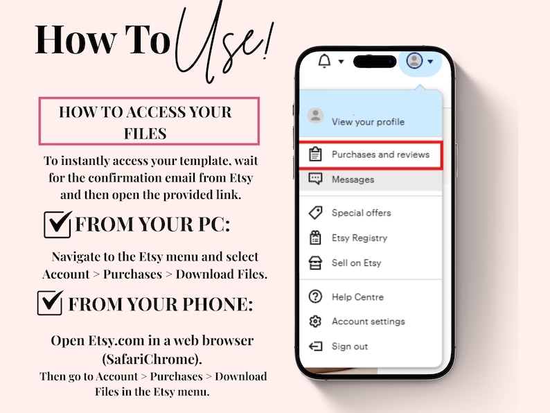 How to download and use digital product