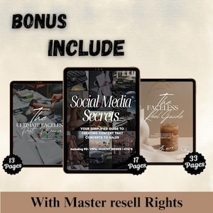 3 PLR guides Bonus with MRR & PLR