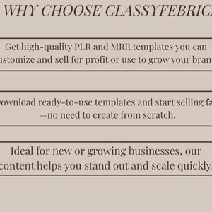 ClassyFebrica offers high-quality PLR and MRR templates to grow your business. Customize, sell, and scale with ready-to-use digital products.