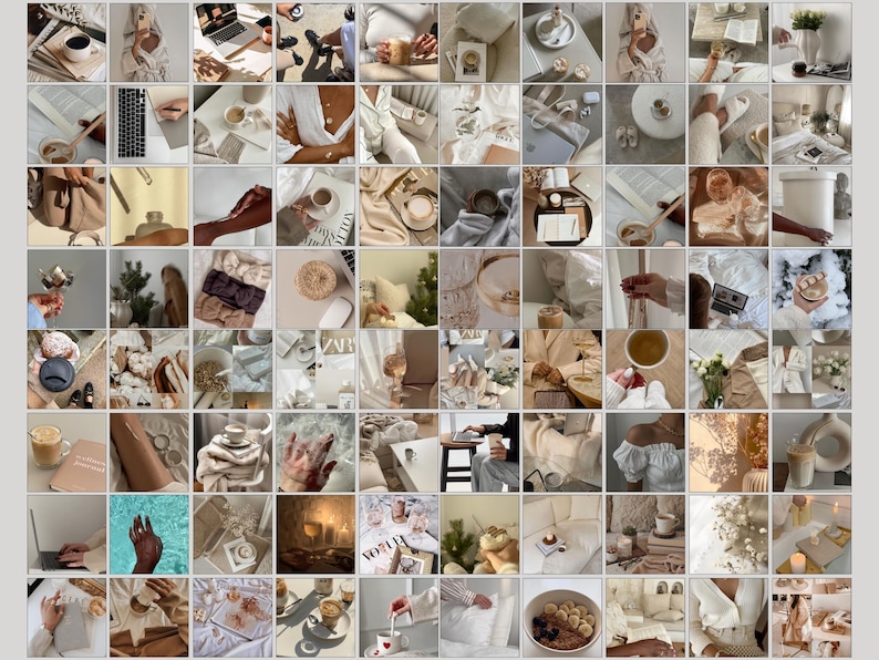 Luxury neutral faceless stock photo bundle for digital marketing, Instagram reels content bank with master resell rights