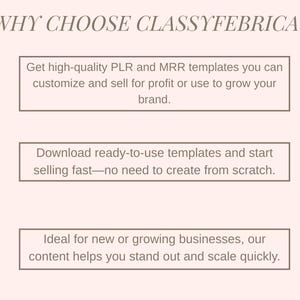 Why choose ClassyFebrica