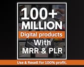 100 Million+ Ultimate PLR MRR Bundle Ideal for Passive Income | Plr Mrr Digital Products| Master Resell Rights| All our PLR Digital Products
