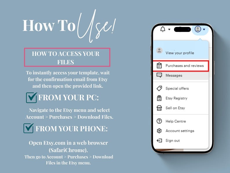 How to download your product from etsy